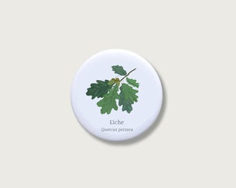 Fridge magnet "Oak" | 55 mm | Souvenir | Gift | Refrigerator | Oak Forester Hunter Forest || HEART & PAPER