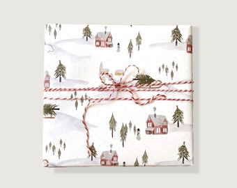 Gift wrap "Winter Wonderland" | Din A2 | Christmas | Sheet | Sheets | Illustration | Collage | Pattern | Illustration || HERZ & PAPIER