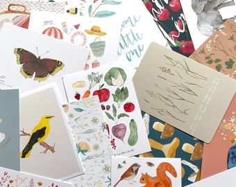 18 postcards surprise set | Postcard set | Set | 18 pieces | Nature || HEART & PAPER
