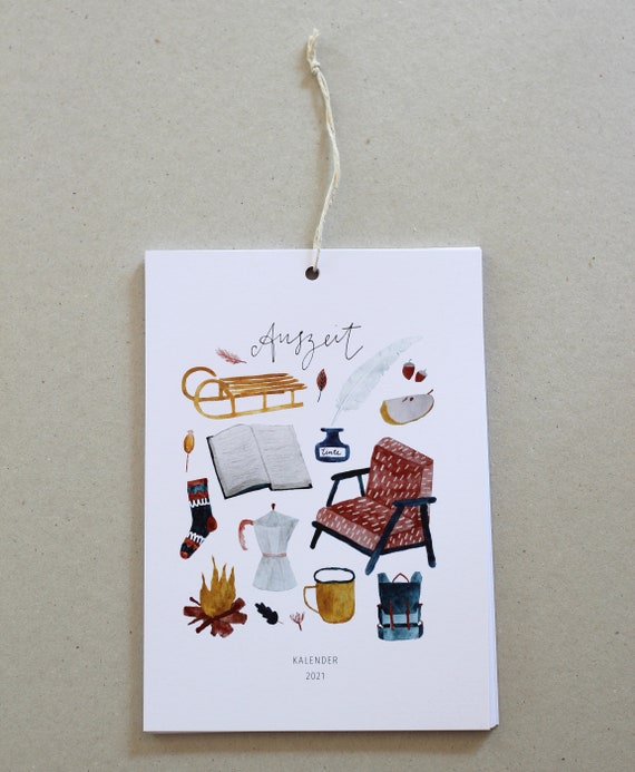 Kalender 2021 Auszeit Din A5 Wandkalender Etsy auszeit kalender 2021