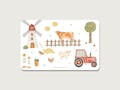 Snack board "Farm" | Breakfast board | Board | Melamine | Children's | Gift idea | Girls | Unicorn || HEART & PAPER