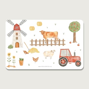 Tábua de lanches "Fazenda" | Tábua de café da manhã | Tábua | Melamina | Infantil | Ideia de presente | Meninas | Unicórnio || HEART & PAPER
