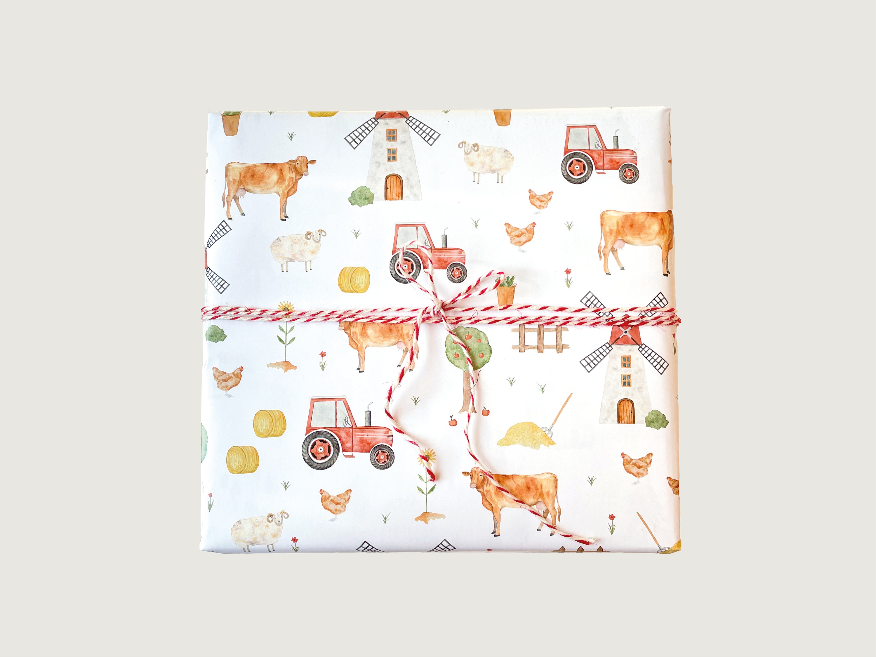 Cute Christmas Dump Truck Gift Wrap Thick Wrapping Paper Christmas