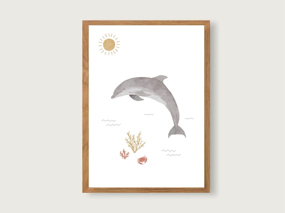 A4Sleepy sigillo poster stampa Taglia A4 Marine Fauna Selvatica Animale POSTER regalo #14503 