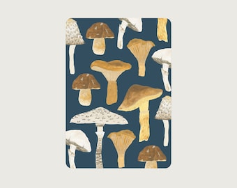 Mushrooms Collage PE_10 - Postcard with rounded corners - Treasures of Nature - HEART & PAPER