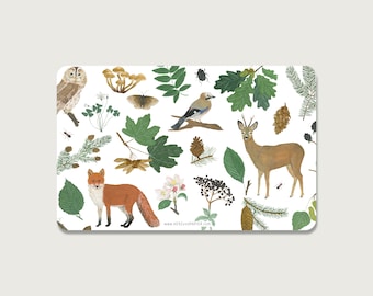 Snack board "Forest" | Breakfast board | Board | Melamine | Children | Gift idea for boys | Forester | Nature || HERZ & PAPIER