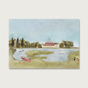 Carte postale "Idylle" P_93 Paysage | Nature | Temps mort | vie lente | décélération | Amis | Amour || COEUR & PAPIER