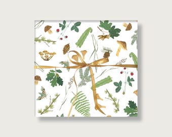 Gift wrap "Forest" | Din A2 | Sheet | Sheets | Illustration | Birthday | Illustration Forest | Nature || HERZ & PAPIER
