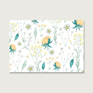 Carte postale "Fleurs Abricot" P_35| fleurs | collages | Roses | Modèle | fleurs | Aquarelle | Aquarelle | Illustration | Nature || COEUR & PAPIER