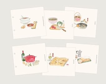 Register für Rezeptordner in A4 - Rezepte, Ordner, Trennblätter // HERZundPAPIER