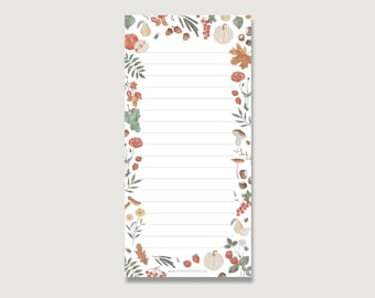 Notepad Block "Nature" Block_14 | Din Lang | To do | Watercolor | Illustration | Pens | To-do list || HEART & PAPER
