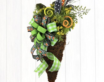 Easter Wreath, Easter Door Wreath, Easter Door Hanger, Easter Carrot Wreath, Easter Decor, Spring Door Hanger, Spring Wreath