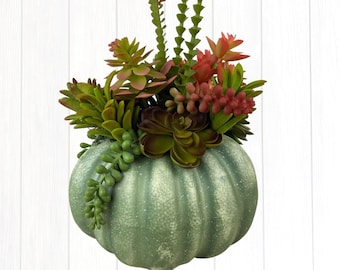 Fall Centerpiece, Fall Arrangement, Fall Table Arrangement, Fall Entry Way Arrangement, Fall Succulent Arrangement, Succulent Arrangement