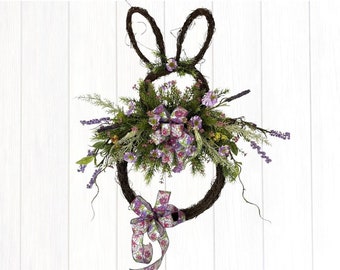 Grapevine Bunny Wreath, Grapevine Bunny, Easter Bunny Wreath, Easter Wreath, Bunny Wreath, Spring Wreath, Spring Bunny Wreath