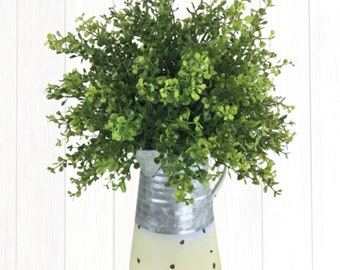 Greenery Arrangement, Farmhouse Arrangement, Farmhouse Decor, Everyday Centerpiece, Watering Can Arrangement, Pitcher Centerpiece