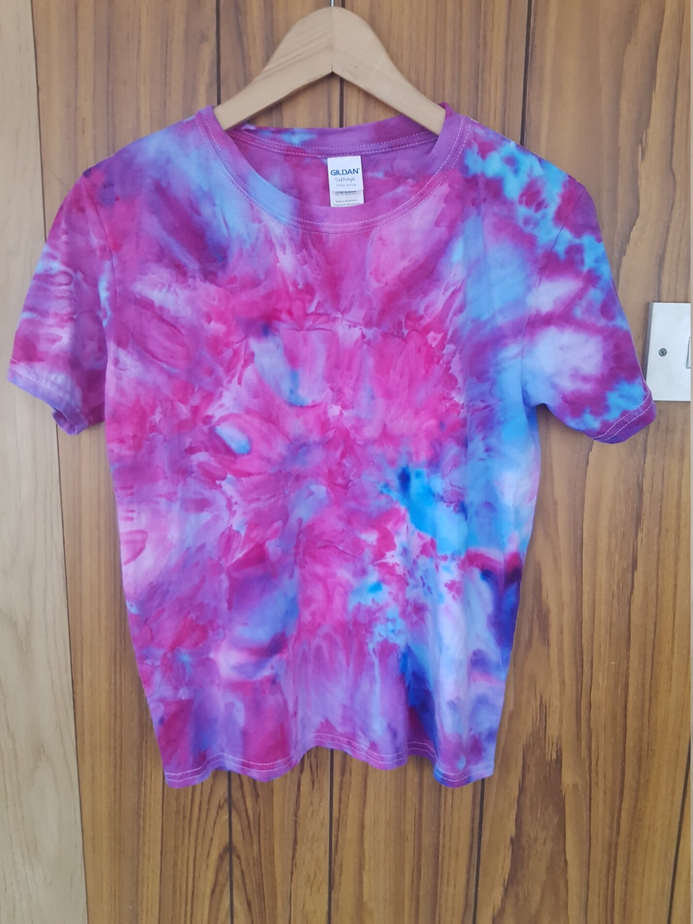 thumbnail image 2 of Kids Neon Tie Dye T-Shirts - Hippie Style Tees For Boys & Girls Ages 6-16 Years 2 of 13