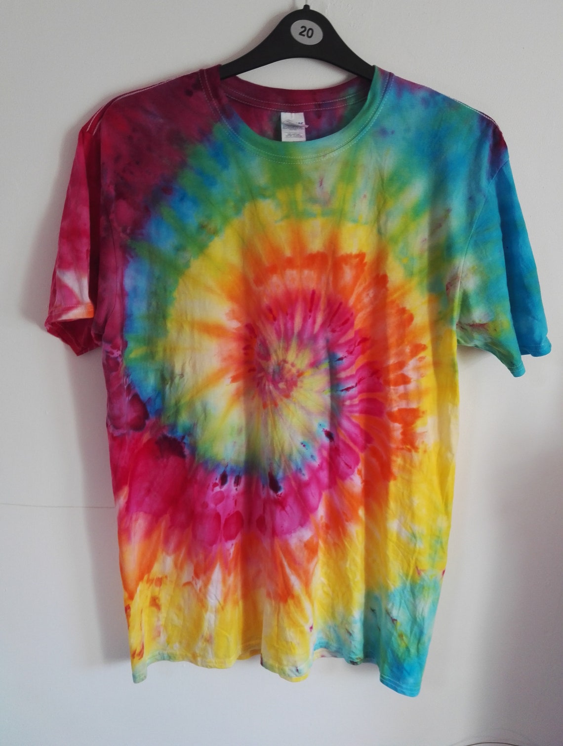 Tie Dye t-shirt rainbow spiral unisex various sizes available | Etsy