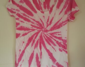 Tie dye t-shirt ladies scoop neck small/size 10 various styles available