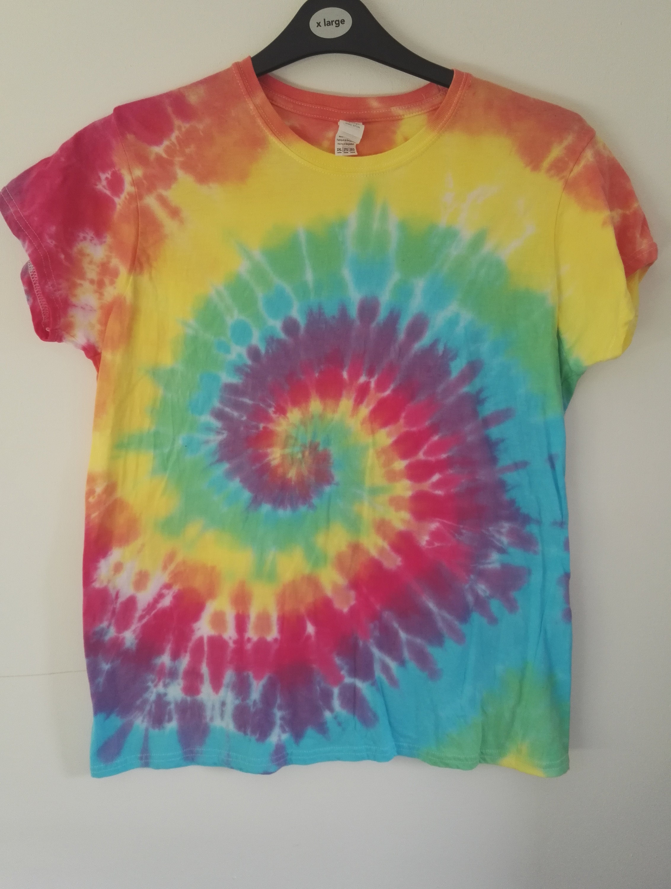 Tie Dye Ladies T-shirt Rainbow Spiral Various Sizes & Other Styles ...