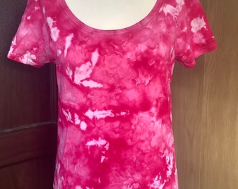 Tie dye t-shirt ladies scoop neck medium/size 12 various styles available