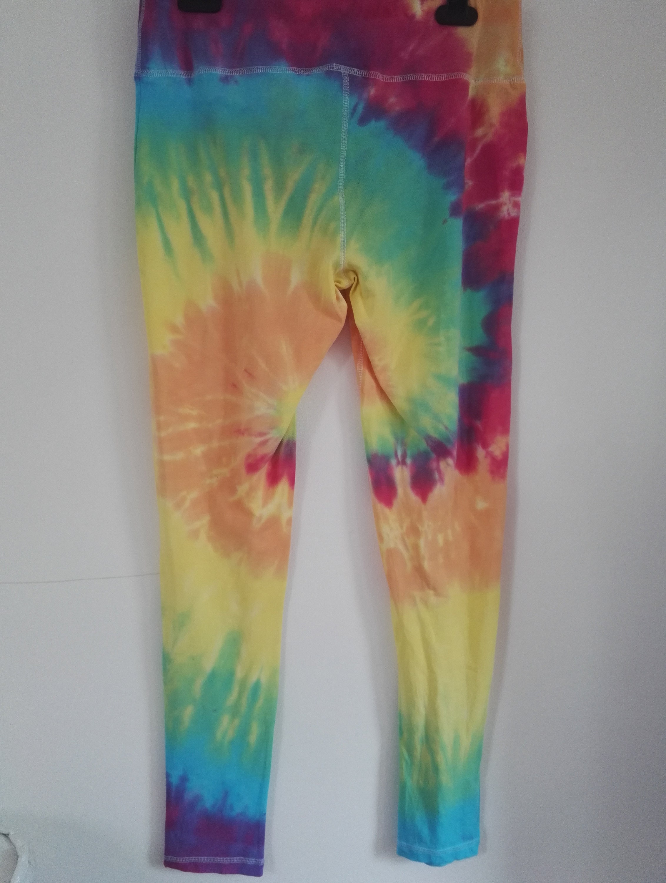 Swirl Rainbow Tie Dye Men's Leggings