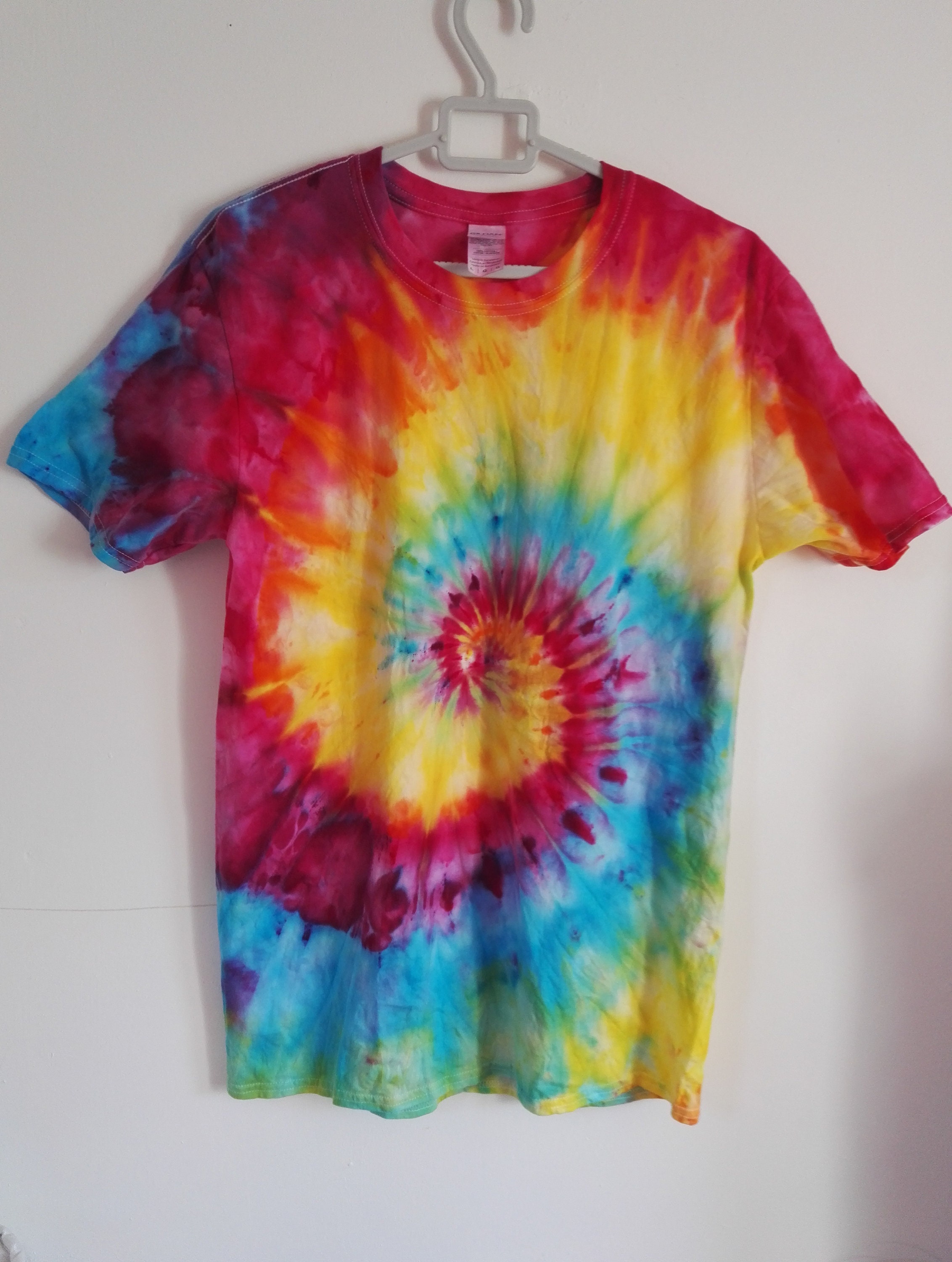 Tie Dye t-shirt rainbow spiral unisex various sizes available | Etsy