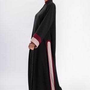 STRIPE BURLAP ABAYA