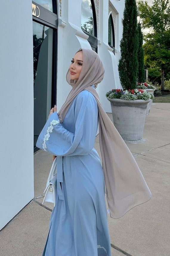 princess polly baby blue dress Light Blue Abaya Dress