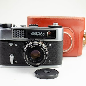 FED-5c-Soviet rangefinder small format camera (Camera 35 mm) and lens Industar-61 f2.8 52 mm