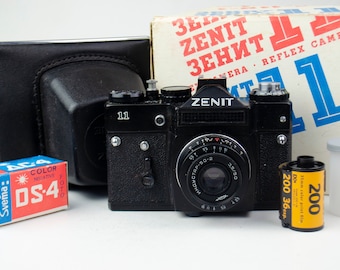 Vintage Analog Camera - Zenit 11, Helios 44m 2/58 Lens, Analog