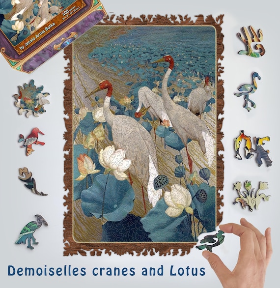 Wooden Jigsaw Puzzles For Adults - Jessie Arms Botke (250-500 pieces) - Nature Puzzle for Birds Lovers - Gifts for Women - Board Game #60