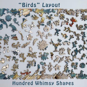 大人向け木製ジグソーパズル - ジェシーアームズ ボトケ (250-500 ピース) - 鳥好きの方のための自然パズル - 女性へのギフト - ボードゲーム #60 画像 2
