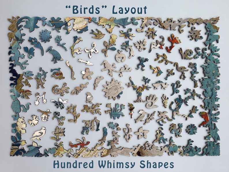 大人向け木製ジグソーパズル - ジェシーアームズ ボトケ (250-500 ピース) - 鳥好きの方のための自然パズル - 女性へのギフト - ボードゲーム #60 画像 2