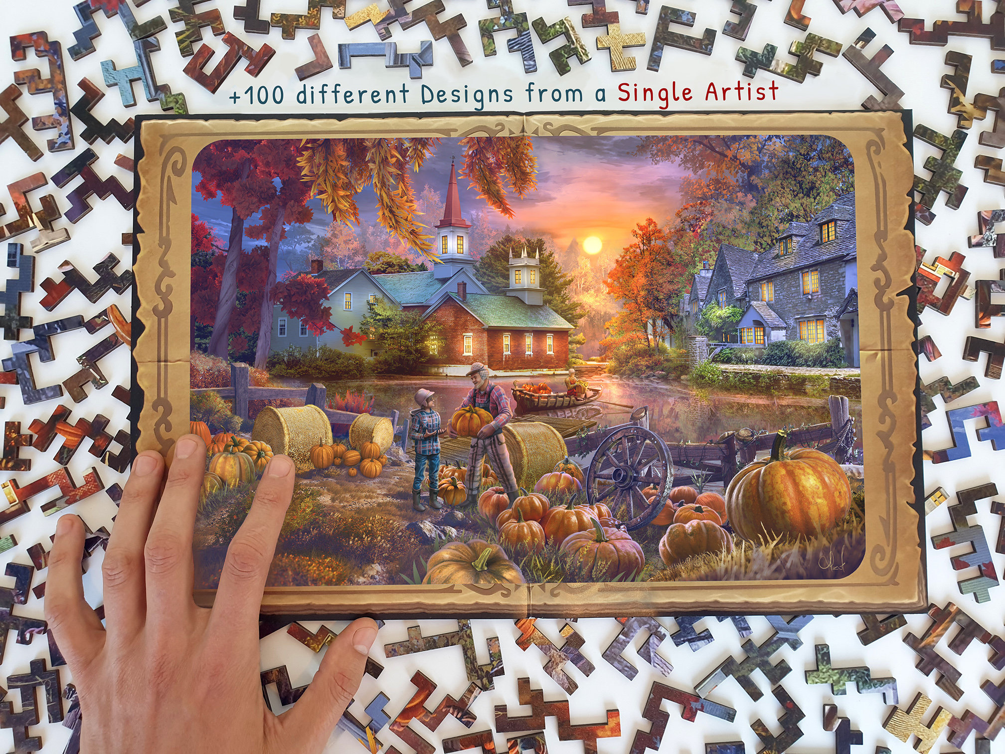 Wooden Jigsaw Puzzles for Adults Harvest Pumpkins Autumn - Etsy