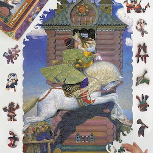 Sivka-Burka by Viktor Vasnetsov - Wooden Jigsaw Puzzle For Adults - Traditional Fine Art Puzzle -Ukrainian Collection Painting Artists FA29