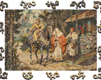 Wooden Jigsaw Puzzles For Adults - Fantasy Art - (250-500 pieces) - Fantasy Puzzle for Kids - Fairytale Gifts - Board Game F56