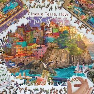 Wooden Jigsaw Puzzles For Adults and Kids - Italy Village, Nature, Town (200-400 Piece Wooden Jigsaw Puzzle) - Gifts for her, him - #04
