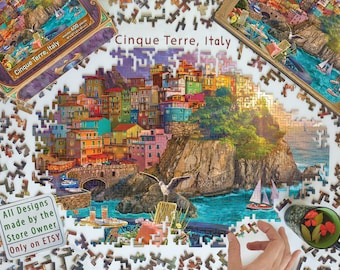 Italy" NEW Art Puzzle Jigsaw 1500 Pc Tiles Pieces "Cinque Terre 