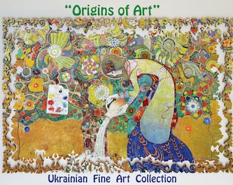Origins of Art - Wooden Jigsaw Puzzle For Adults - Traditional Fine Art Puzzle  - Ukrainian Collection - UA Artists FA06