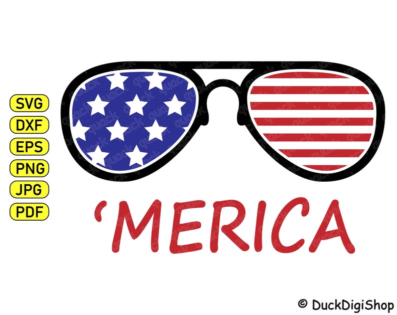 Merica Svg Flag sunglasses svg Merica sunglasses svg 4th of \u043euly svg Patriotic svg Independence day svg Merica png Silhouette cut file