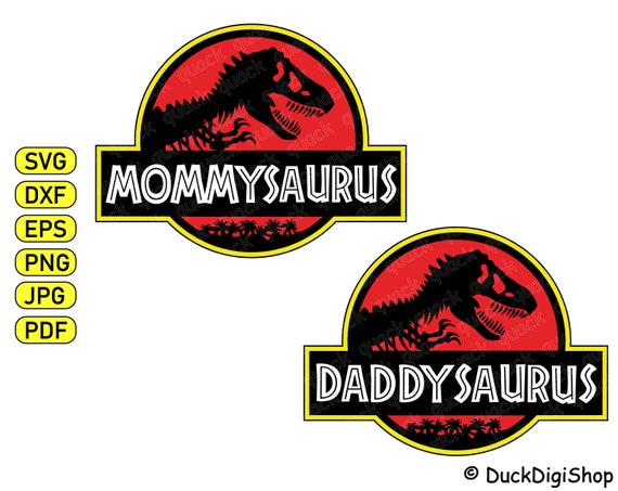 Download Mommysaurus Svg Daddysaurus Svg Jurassic Family Party Shirts Etsy