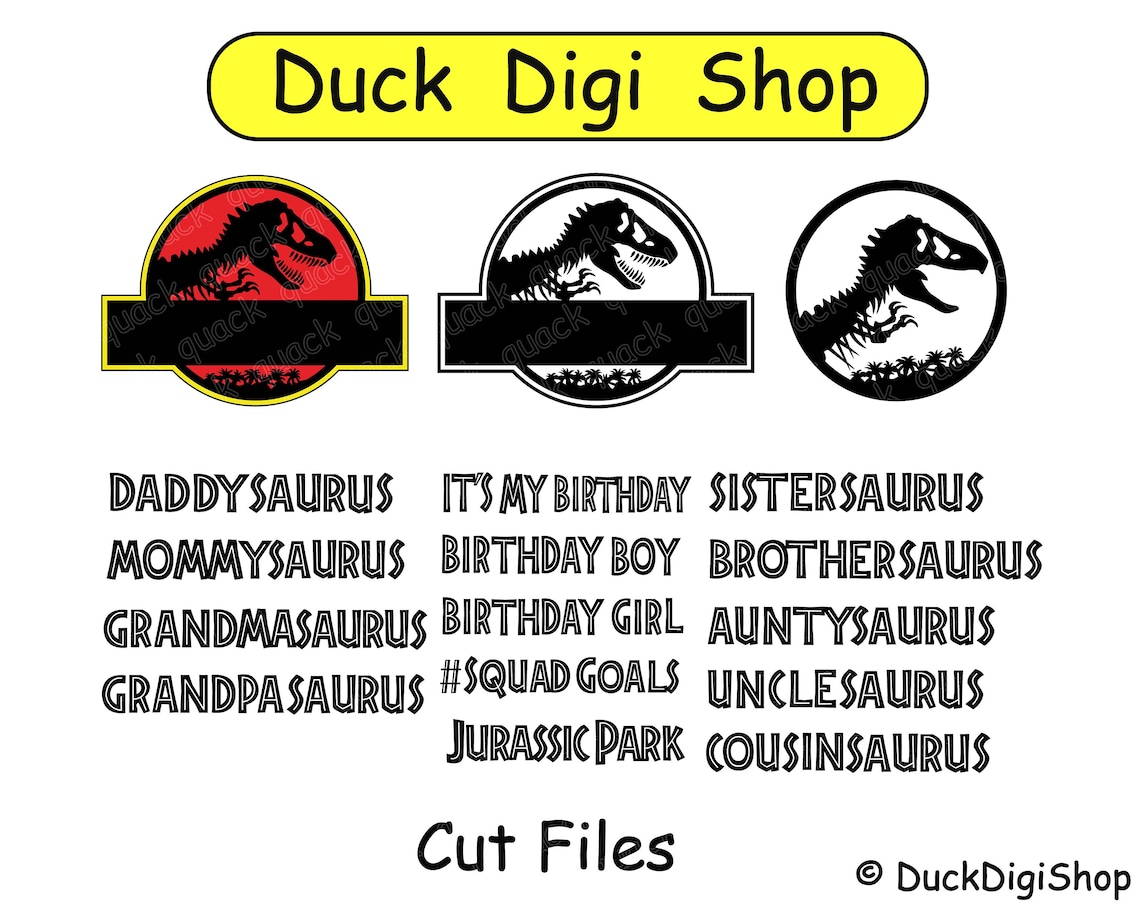 Jurassic Park alphabet Svg Jurassic font svg Jurassic Park | Etsy