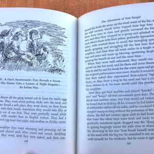 Antique Book: &#39;The Adventures of Tom Sawyer&#39; by Mark Twain (Children&#39;s Classics Edition)