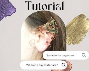 Elf ears wire tutorial | elf accessories | elf armor | cabochon tutorial | wire tutorial | elven ears | wire wrap kit