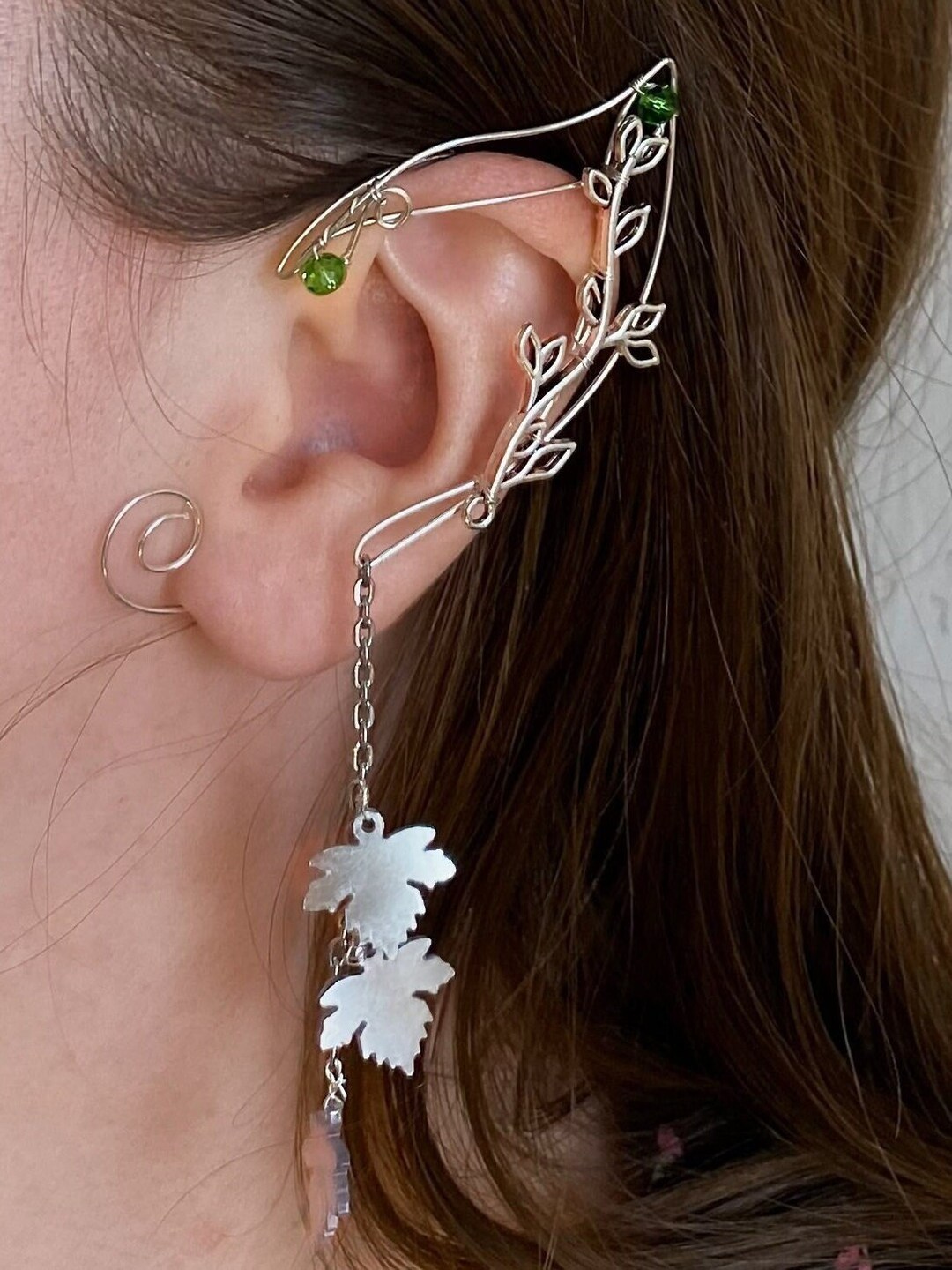 Vining Leaf Ear Cuffs Vines and Leaves Elf Ears Fairy Ears Etsy