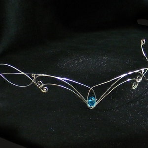 Elven Tiara elf tiara elven headpiece fairy crown elven tiara elven crown circlet wedding crown zdjęcie 5