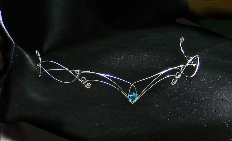 Elven Tiara elf tiara elven headpiece fairy crown elven tiara elven crown circlet wedding crown zdjęcie 5