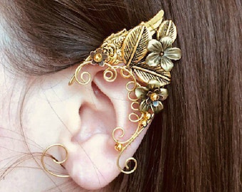 Elf ears | Ear cuffs | Elven ears | cosplay ears | ear cuff | ear cuff no piercing | ear cuff gold | cuff earrings | earring cuff