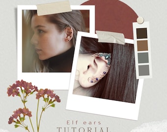 Anleitung für Perlenmanschette | Ohrmanschette | Schmuck Anleitung | Fädelanleitung | Perlen-Anleitung | pdf Anleitung | wire wrap Anleitung | Drahtwicklung