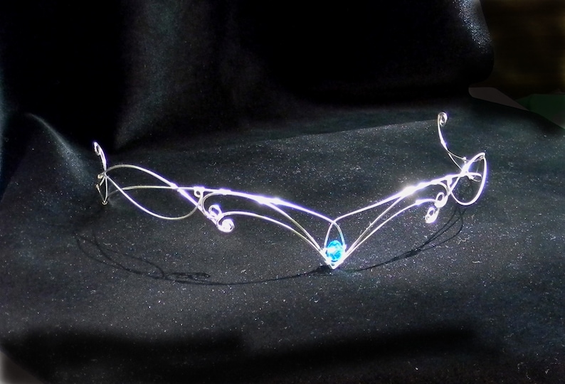 Elven Tiara elf tiara elven headpiece fairy crown elven tiara elven crown circlet wedding crown zdjęcie 4